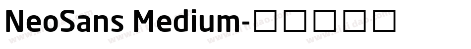 NeoSans Medium字体转换